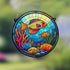 Fish and Coral Stained Glass Effect Suncatcher